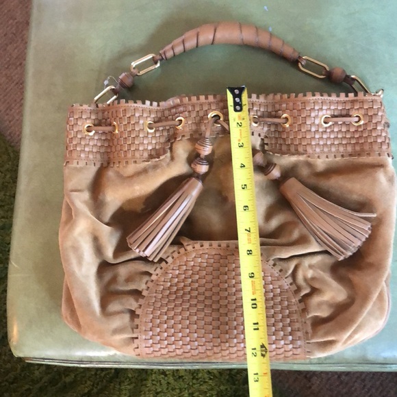 Anya Hindmarch Suede camel handbag - Picture 13 of 14